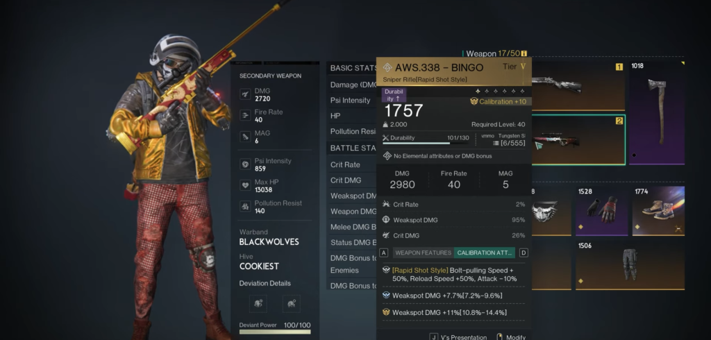 Sniper Build In Once Human