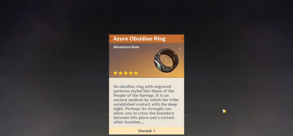 How to Get the Azure Obsidian Ring in Genshin Impact