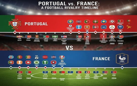 Portugal National Football Team vs France National Football Team Timeline