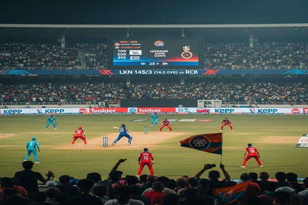 Lucknow Super Giants vs Royal Challengers Bangalore Match Scorecard- Match No. 70th at Lucknow, 27 May 2025