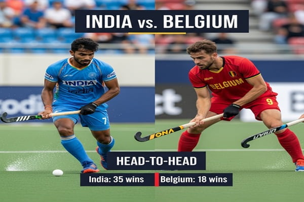 India vs Belgium Hockey Head to Head Record
