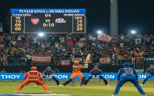 Punjab Kings vs Mumbai Indians Match Scorecard- Match No 69th at Jaipur, 26 May 2025