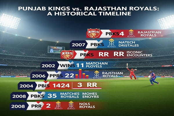 Punjab Kings Vs Rajasthan Royals Timeline
