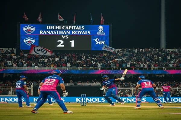 Delhi Capitals vs Rajasthan Royals Timeline